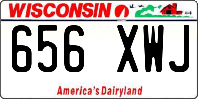 WI license plate 656XWJ