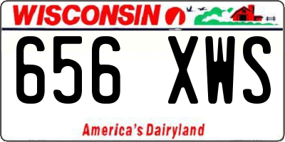 WI license plate 656XWS