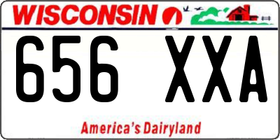 WI license plate 656XXA