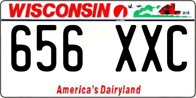 WI license plate 656XXC