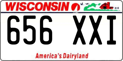 WI license plate 656XXI