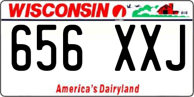 WI license plate 656XXJ