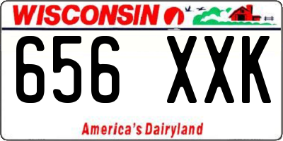 WI license plate 656XXK