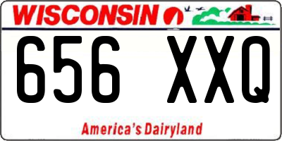 WI license plate 656XXQ