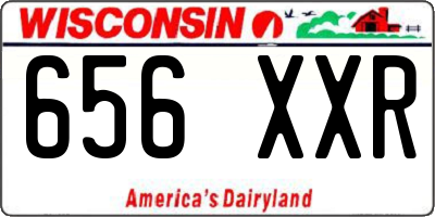 WI license plate 656XXR