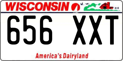 WI license plate 656XXT