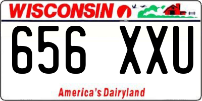 WI license plate 656XXU