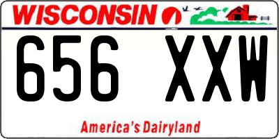 WI license plate 656XXW