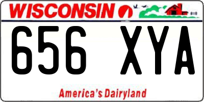 WI license plate 656XYA