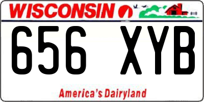 WI license plate 656XYB