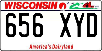 WI license plate 656XYD