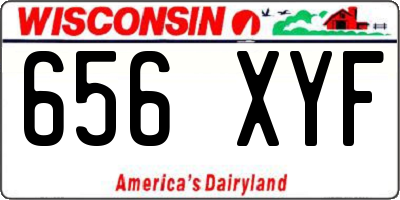 WI license plate 656XYF