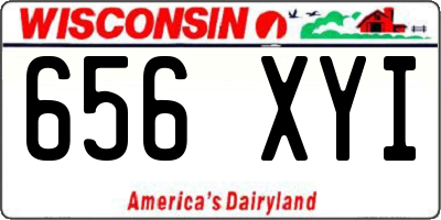 WI license plate 656XYI