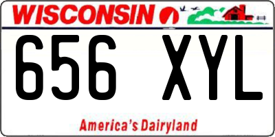 WI license plate 656XYL