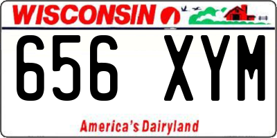 WI license plate 656XYM