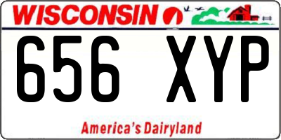 WI license plate 656XYP