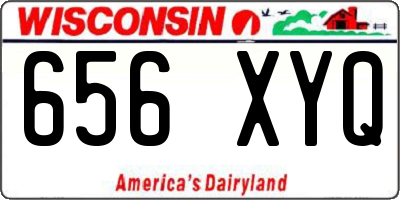 WI license plate 656XYQ