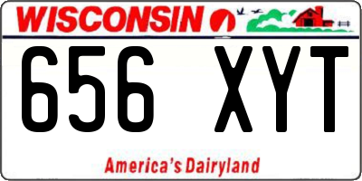 WI license plate 656XYT