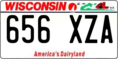 WI license plate 656XZA