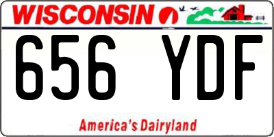 WI license plate 656YDF