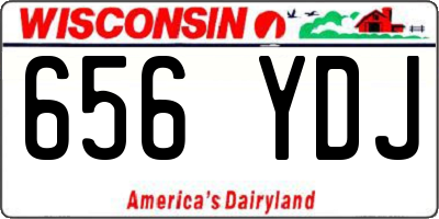 WI license plate 656YDJ