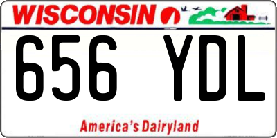 WI license plate 656YDL