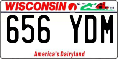 WI license plate 656YDM