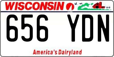 WI license plate 656YDN