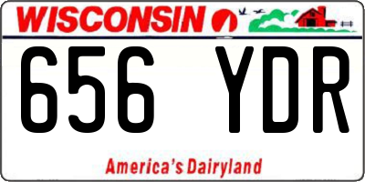WI license plate 656YDR