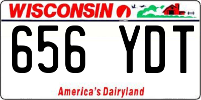 WI license plate 656YDT