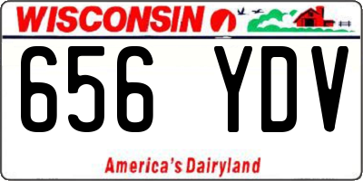 WI license plate 656YDV