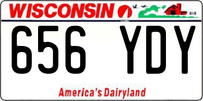 WI license plate 656YDY