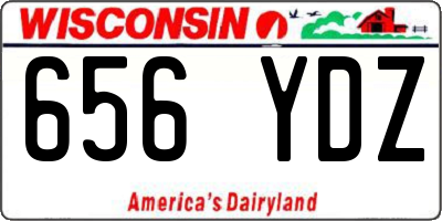 WI license plate 656YDZ