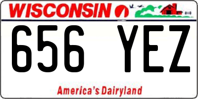 WI license plate 656YEZ