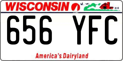 WI license plate 656YFC