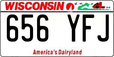 WI license plate 656YFJ