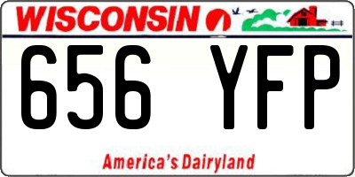 WI license plate 656YFP