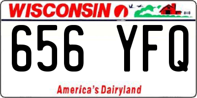 WI license plate 656YFQ