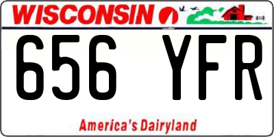 WI license plate 656YFR