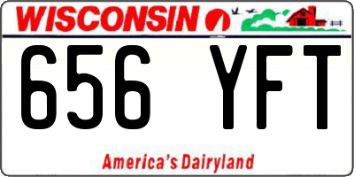 WI license plate 656YFT