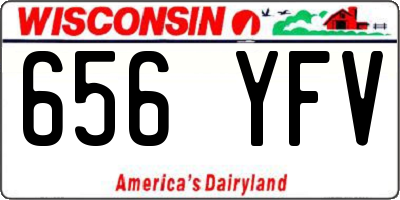 WI license plate 656YFV