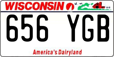 WI license plate 656YGB