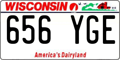 WI license plate 656YGE