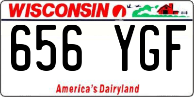 WI license plate 656YGF