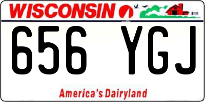 WI license plate 656YGJ