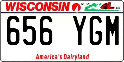 WI license plate 656YGM