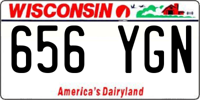 WI license plate 656YGN
