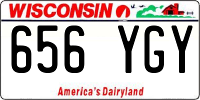 WI license plate 656YGY