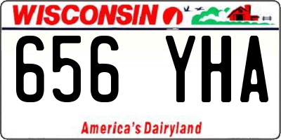 WI license plate 656YHA