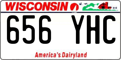 WI license plate 656YHC